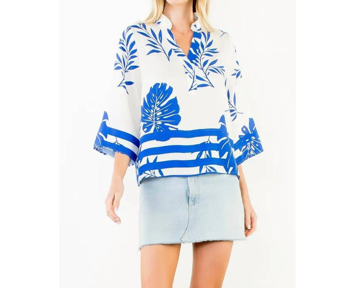 Thml - Tropical Leaf Print Top