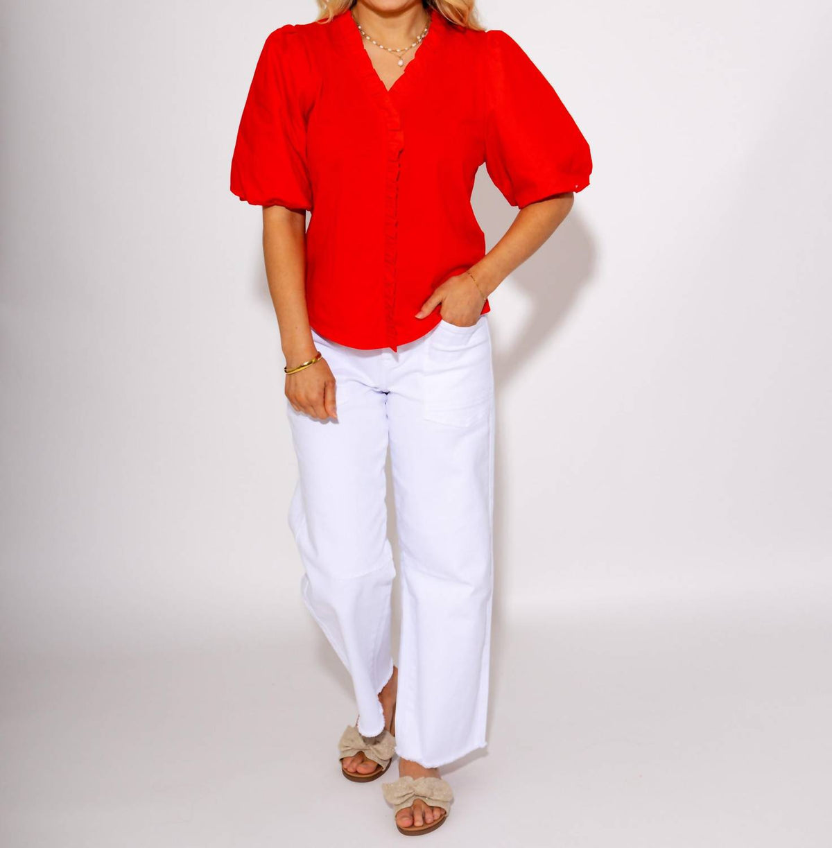 Thml - Victory Flutter Poplin Top
