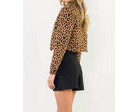 Thml - Vivienne Cheetah Print Cropped Jacket