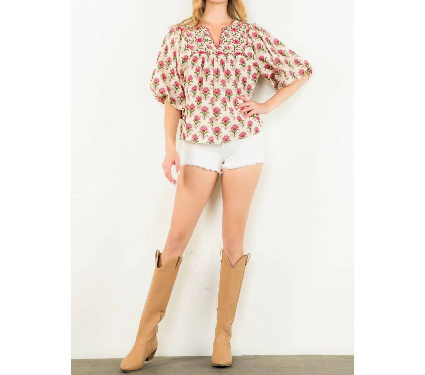Thml - Willow Blouse - blouses - clothing - cotton