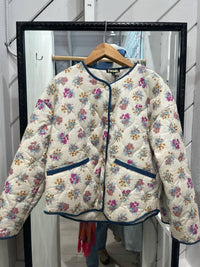 Thml - Women's Floral Pattern Quilted Jacket