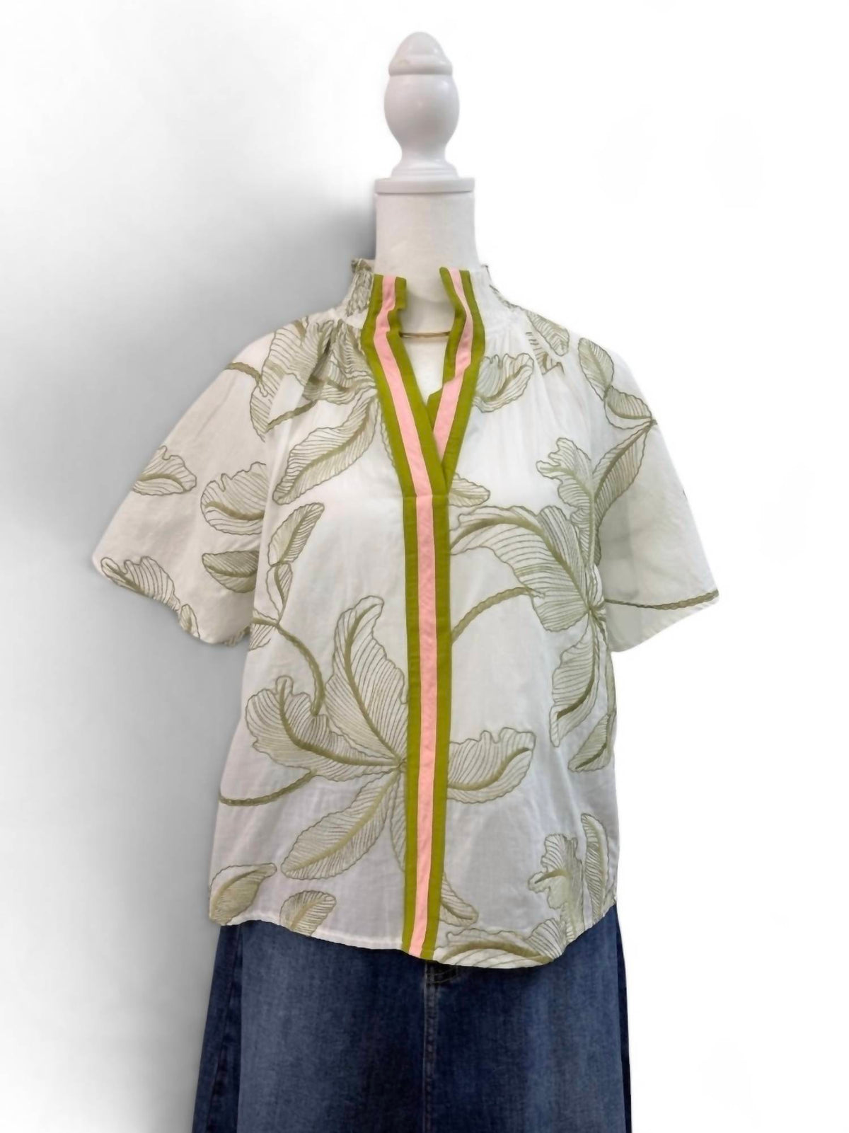 Thml - Women's Leaf Flutter Top