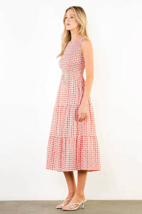 Thml - Women's Sleeveless Gingham Patterned Dress