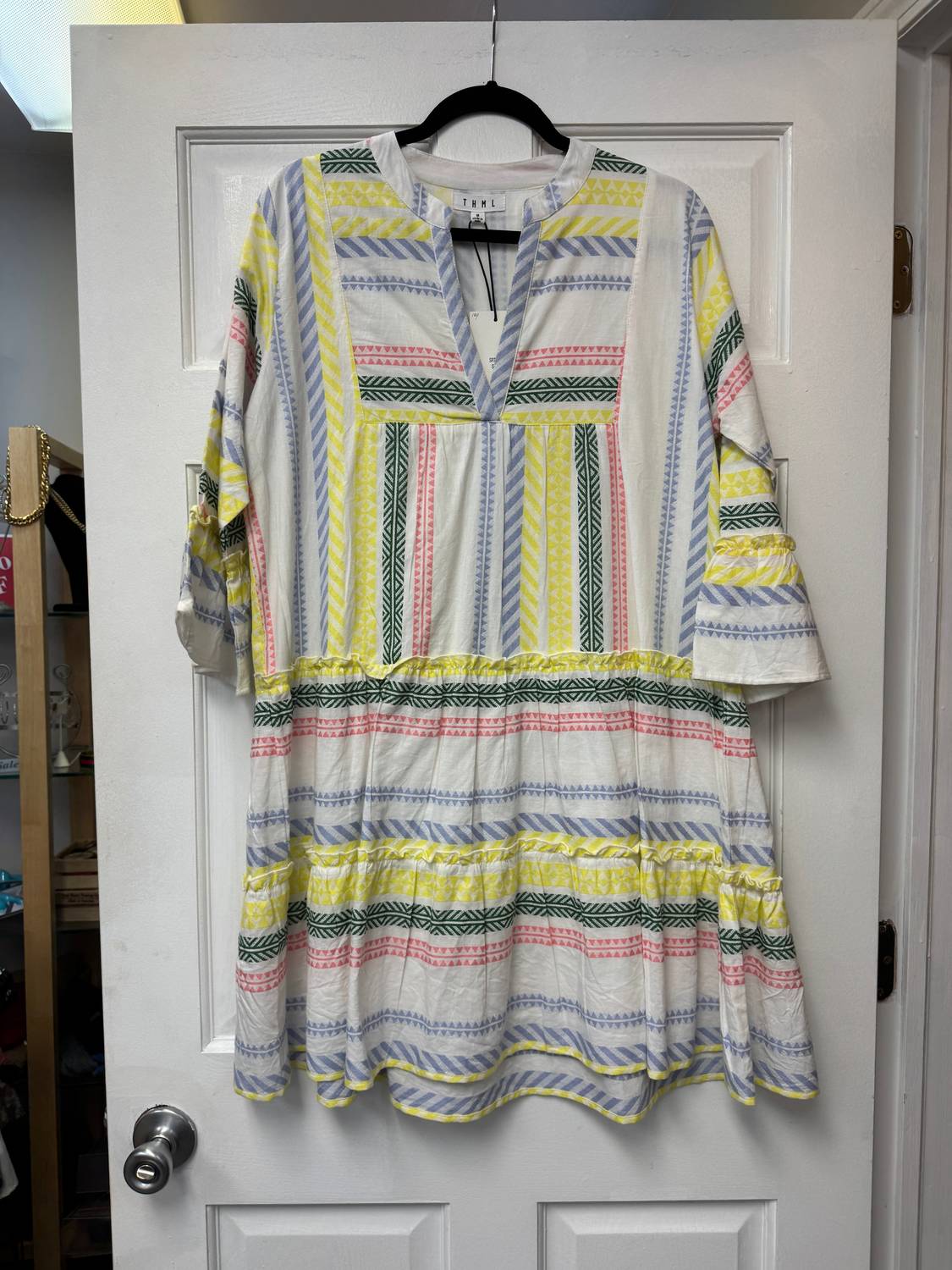 Thml - Women's Bell Sleeve Pattern Knit Dress