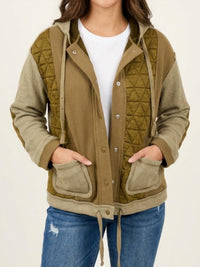 Thomas & Co - Quilted Hooded Shacket