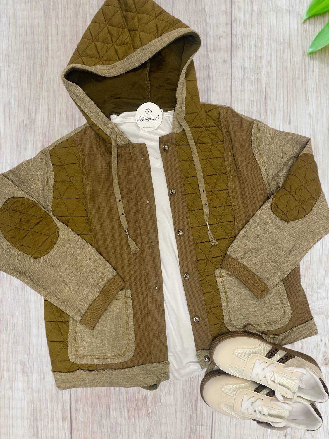 Thomas & Co - Quilted Hooded Shacket