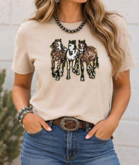 Thomas & Co - Sequin Horse Graphic Tee