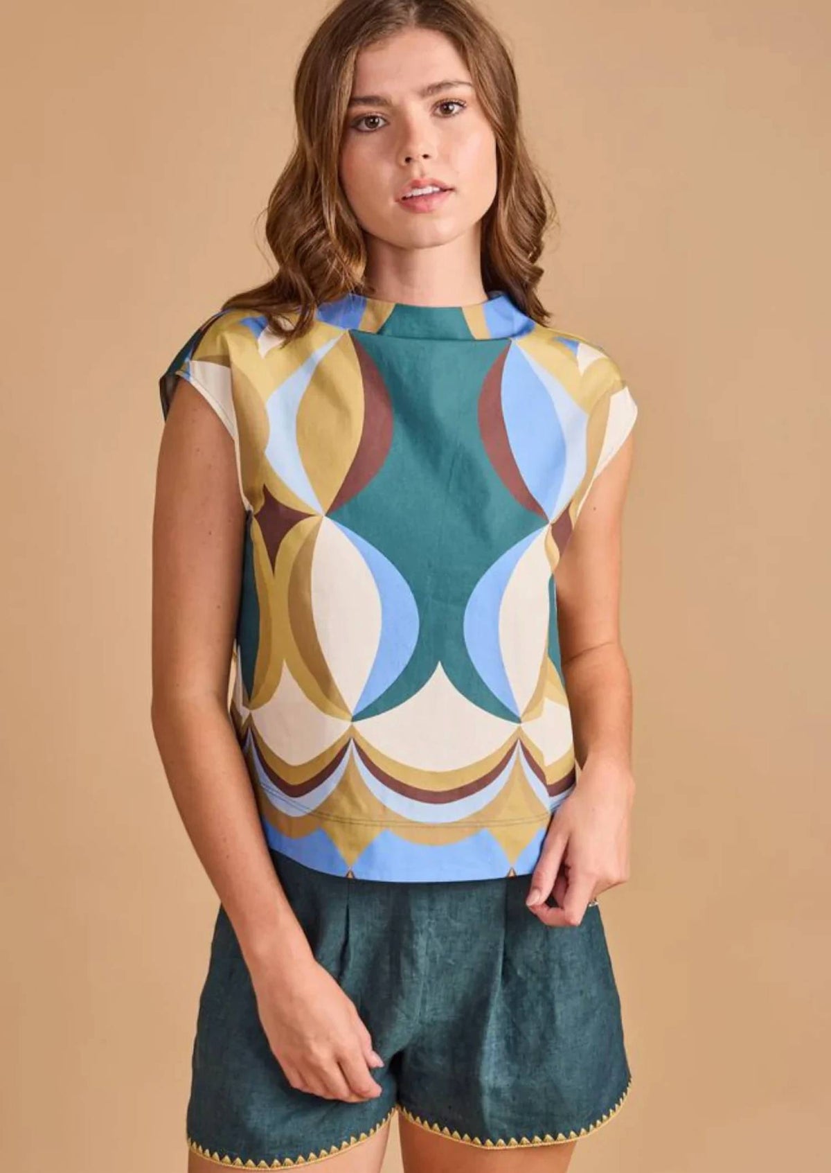 Thomas & Lourdes - Sadie Mock Neck Top