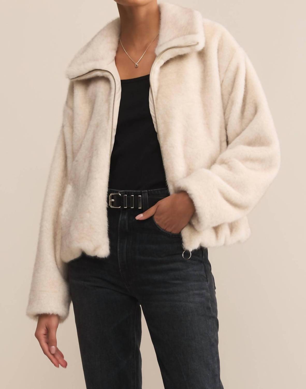Thread & Supply - Amethyst Faux Fur Jacket