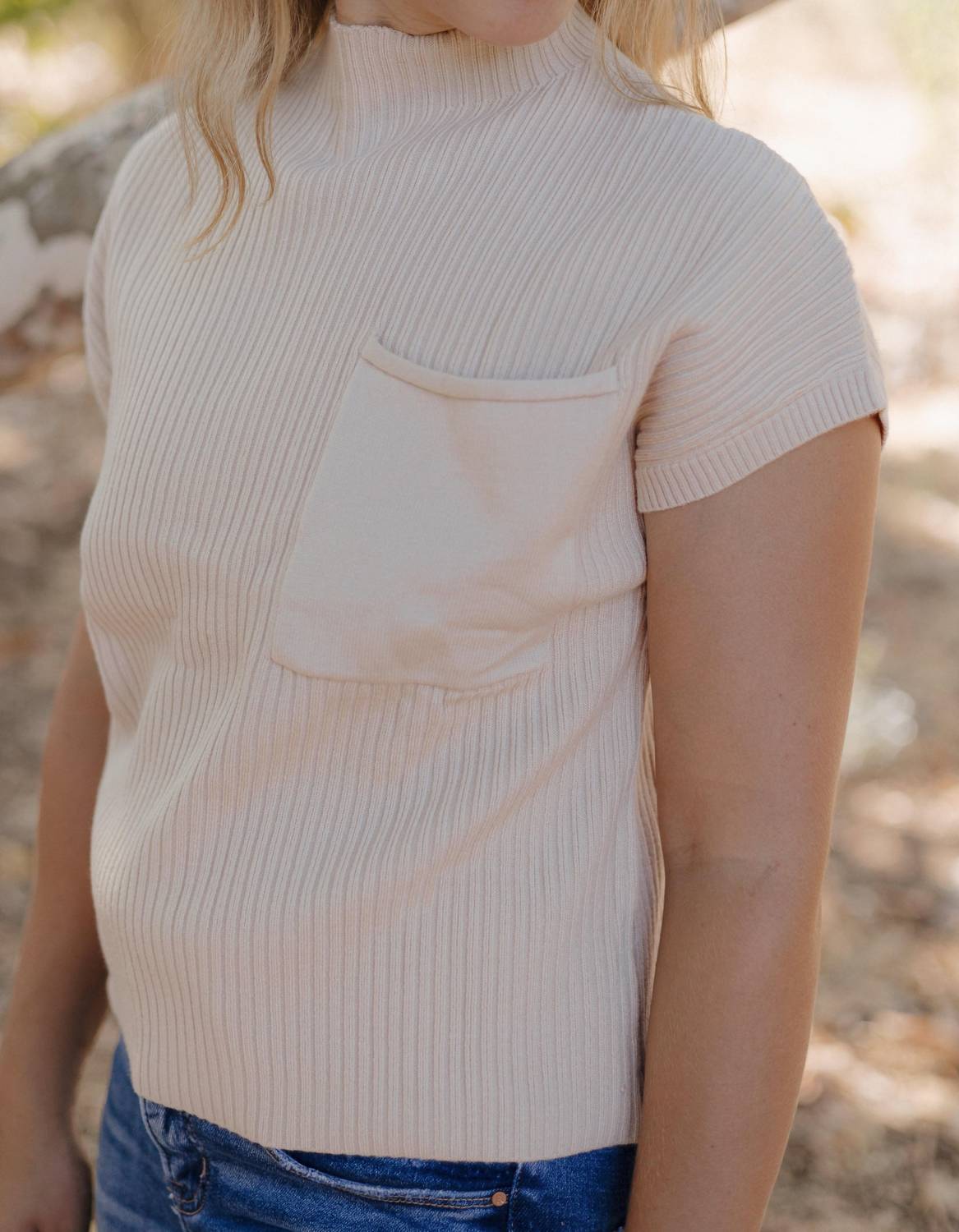 Threaded Pear - Lindsey Mock Neck Sweater