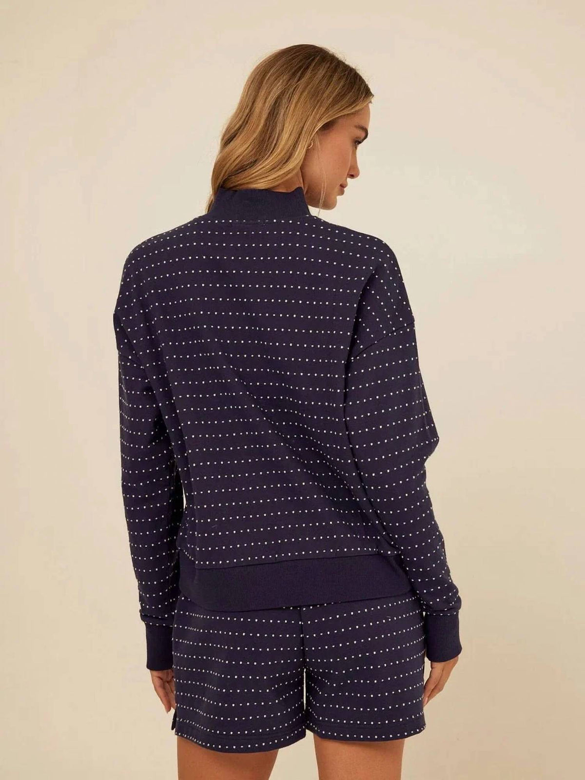 Threads 4 Thought - Kindra Dot Embroidered Terry Pullover