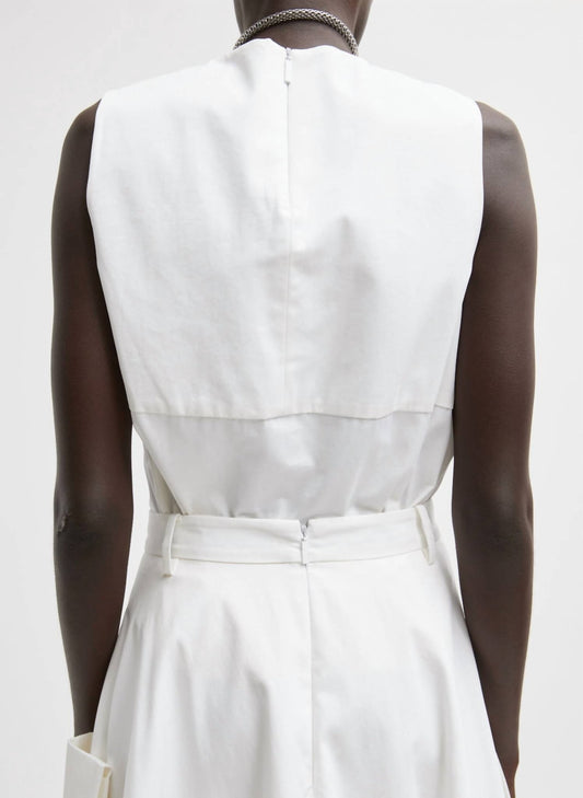 Tibi - Bio Twill Easy Tie Top - blouses - clothing - cotton