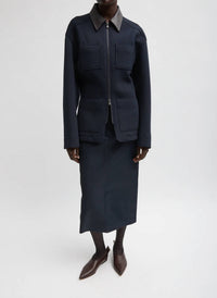 Tibi - Bonded Twill Sculpted Workmens Jacket