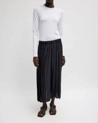 Tibi - Feather Weight Pleated Pull On Skirt
