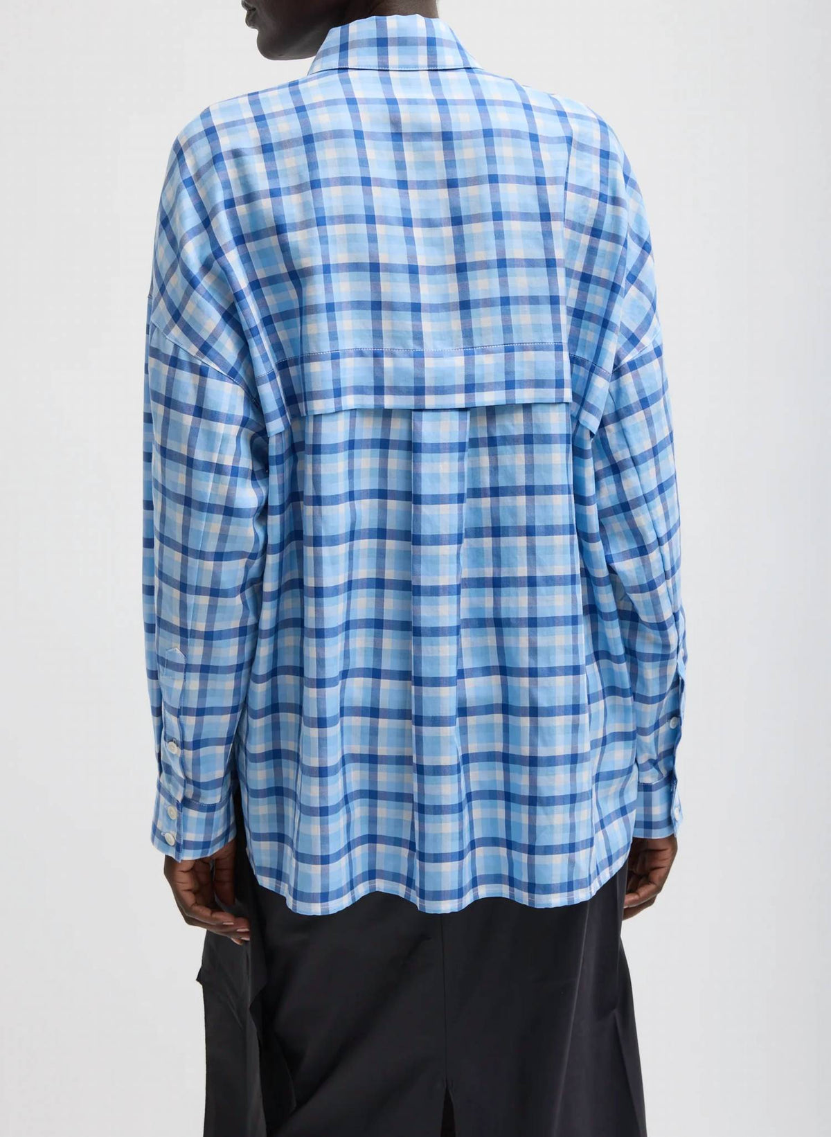 Tibi - Otis Check Oversized Shirt