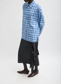 Tibi - Otis Check Oversized Shirt