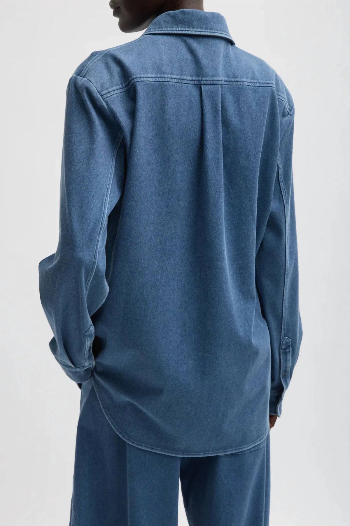 Tibi - Stretch Denim Easy Shirt