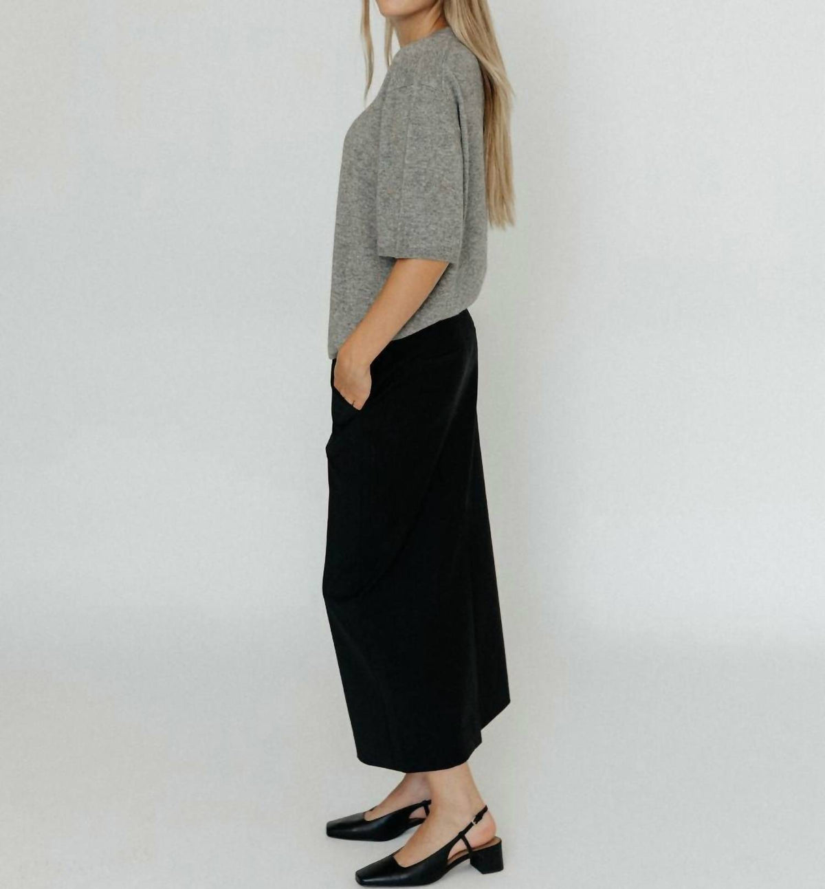 Tibi - Tropical Wool Maxi Trouser Skirt
