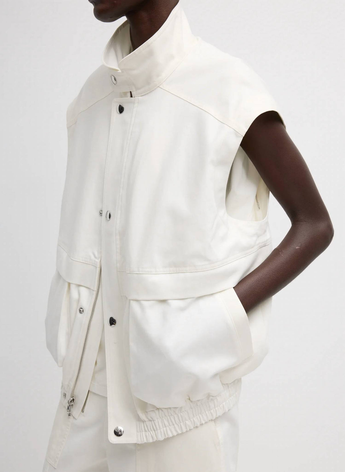 Tibi - Women's Patchwork Twill Slicker Jacket