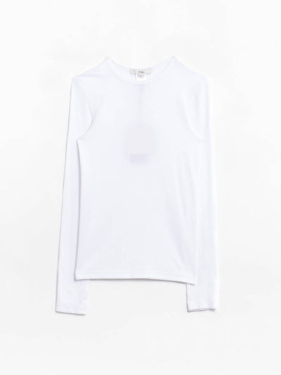 Tibi - Women's Ribbed Crewneck Pullover Tee