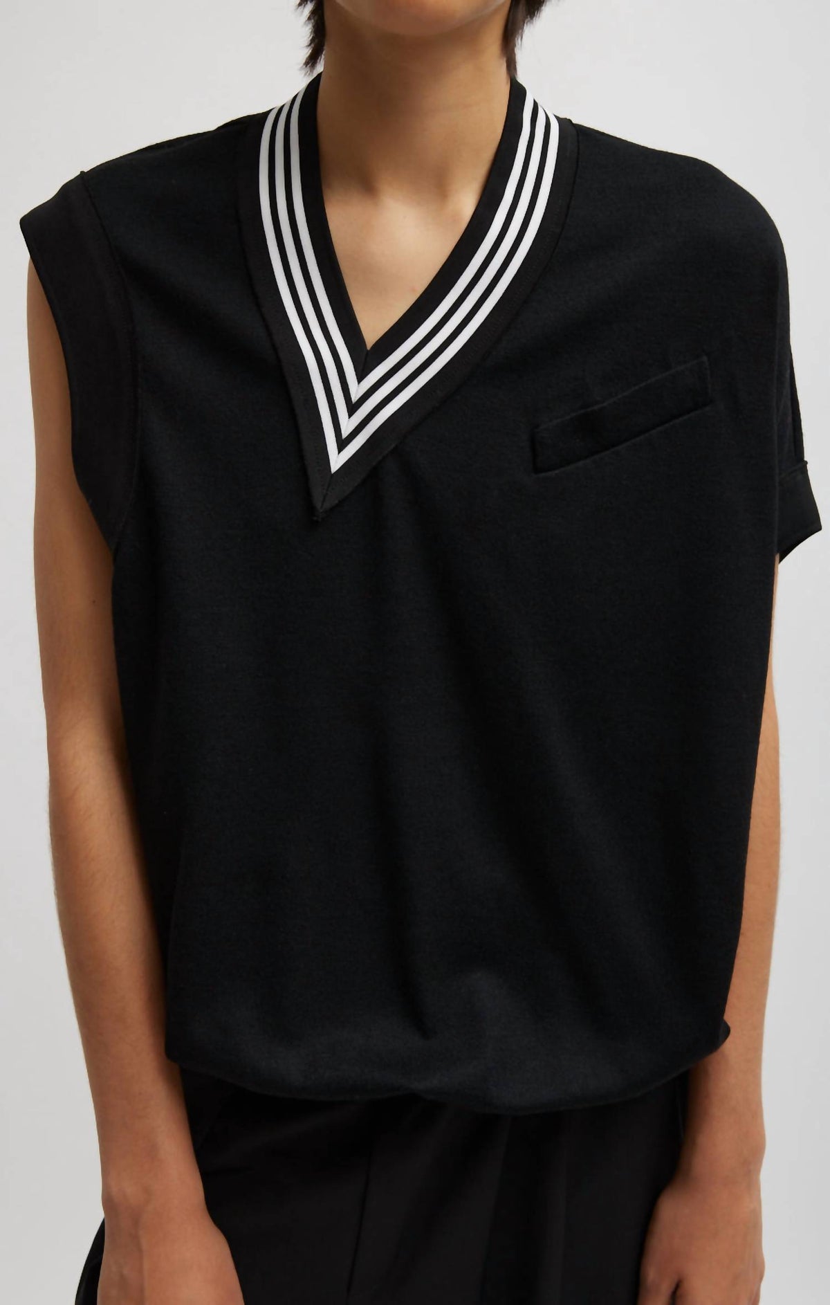 Tibi - Wool Jersey Tennis Vest