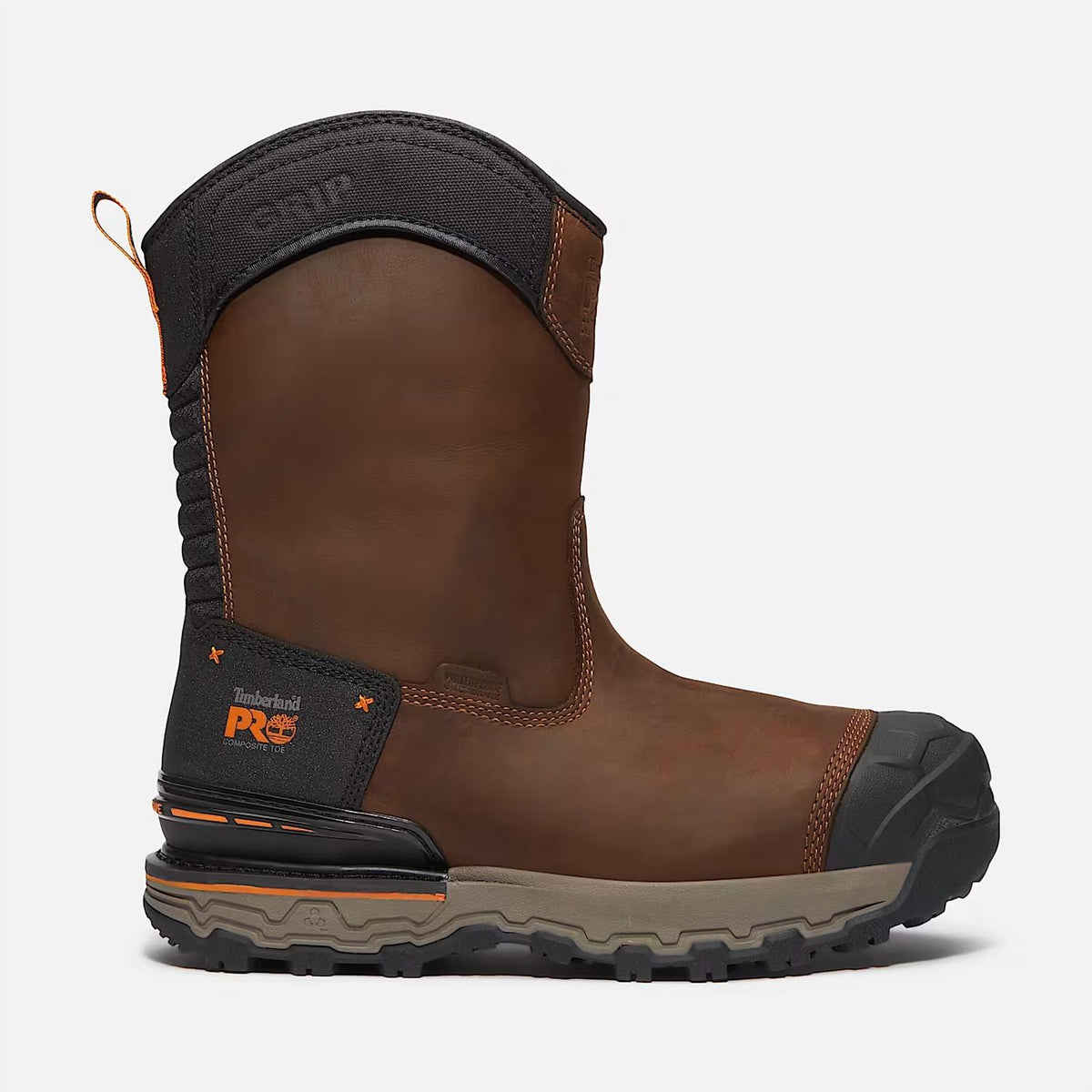 Timberland - Men's Boondock Ultralight Pull-on Composite Waterproof Work Boots - Medium