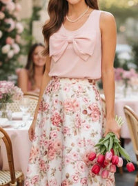 Timing - Blushing Bow Top