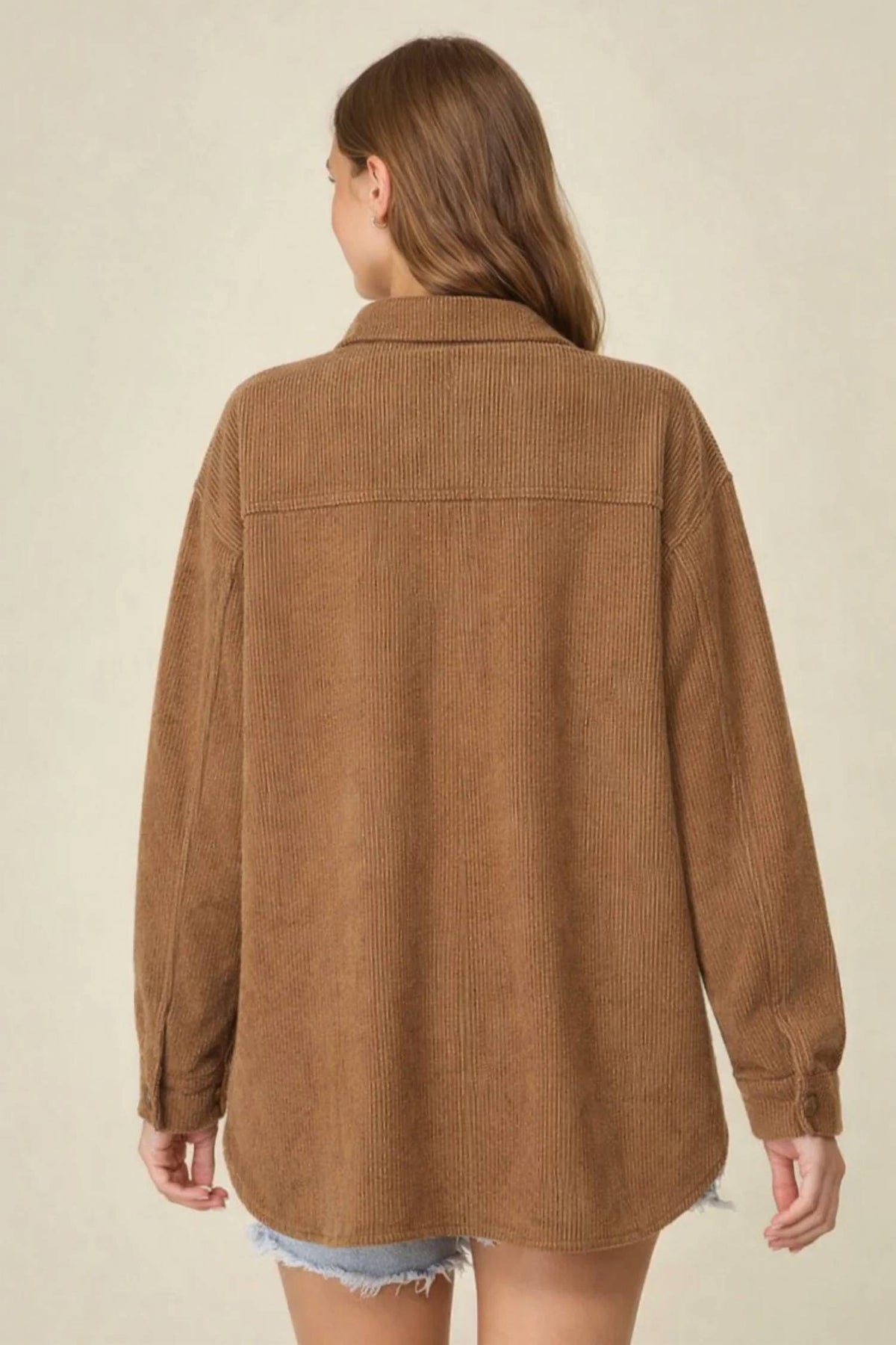 Timing - Cozy Soft Waffle Oversized Shacket
