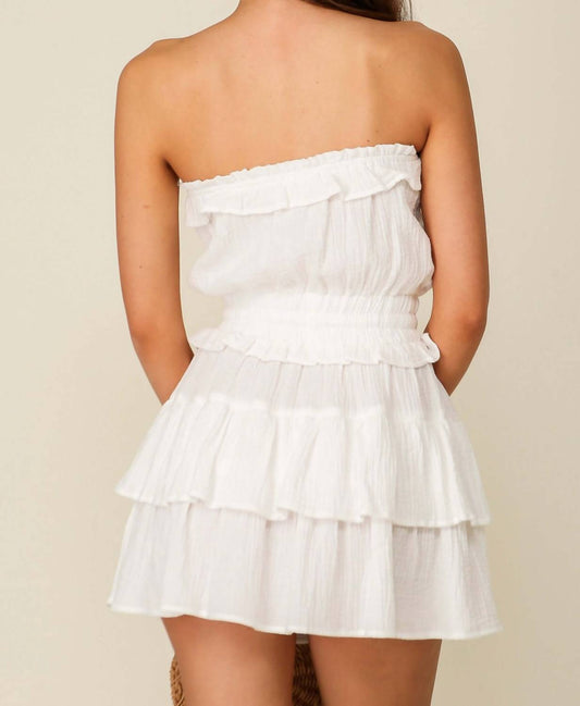 Timing - Sunshine Tiered Ruffled Waist Dress - clothing - cotton - dresses