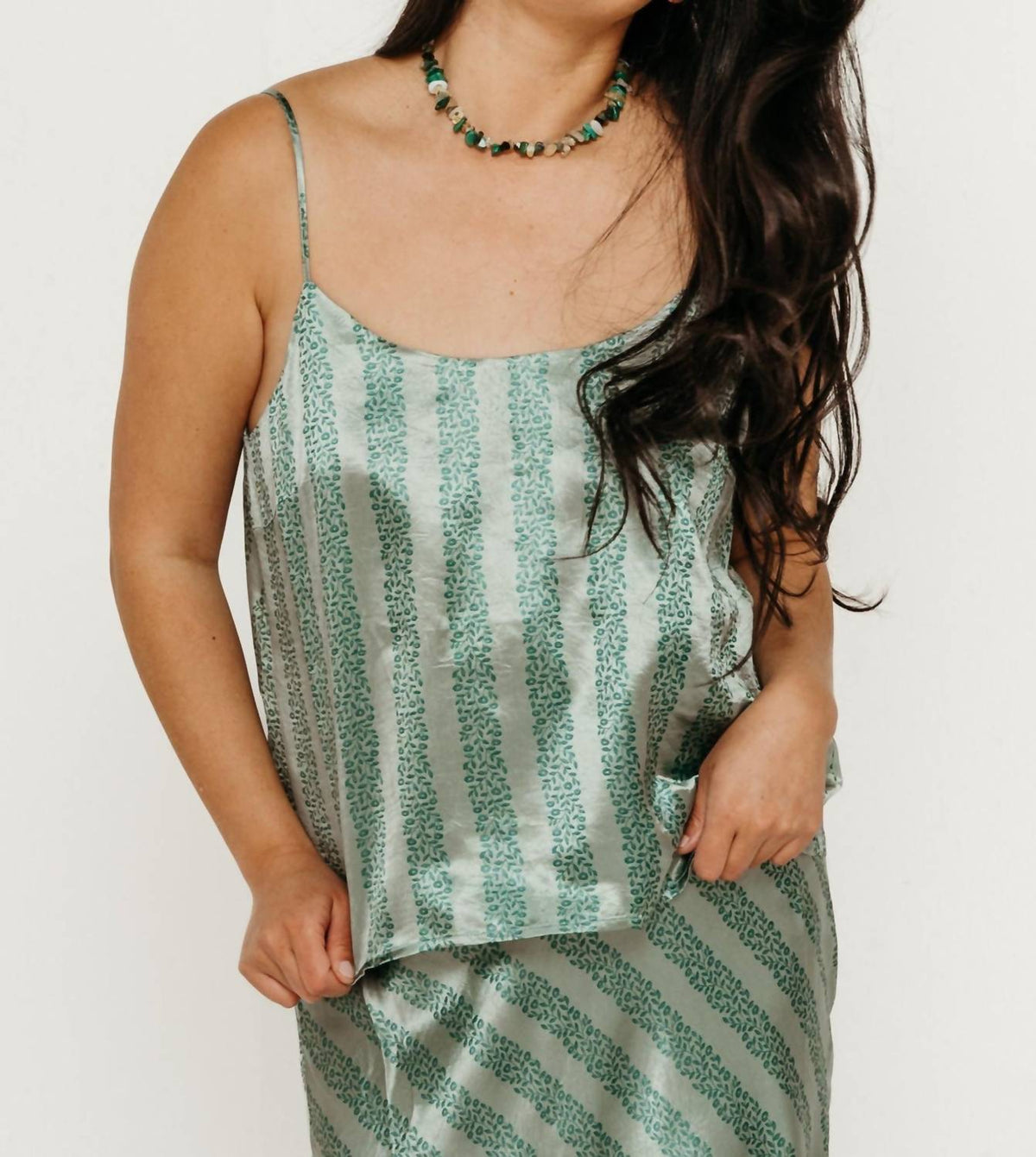 The Tiny Big Sister - Flowers Straps Top Washed