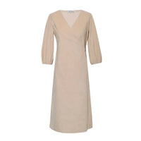 Tiny Bunny - Tiny Bunny Wrap Dress - beige - casual - dress - clothing