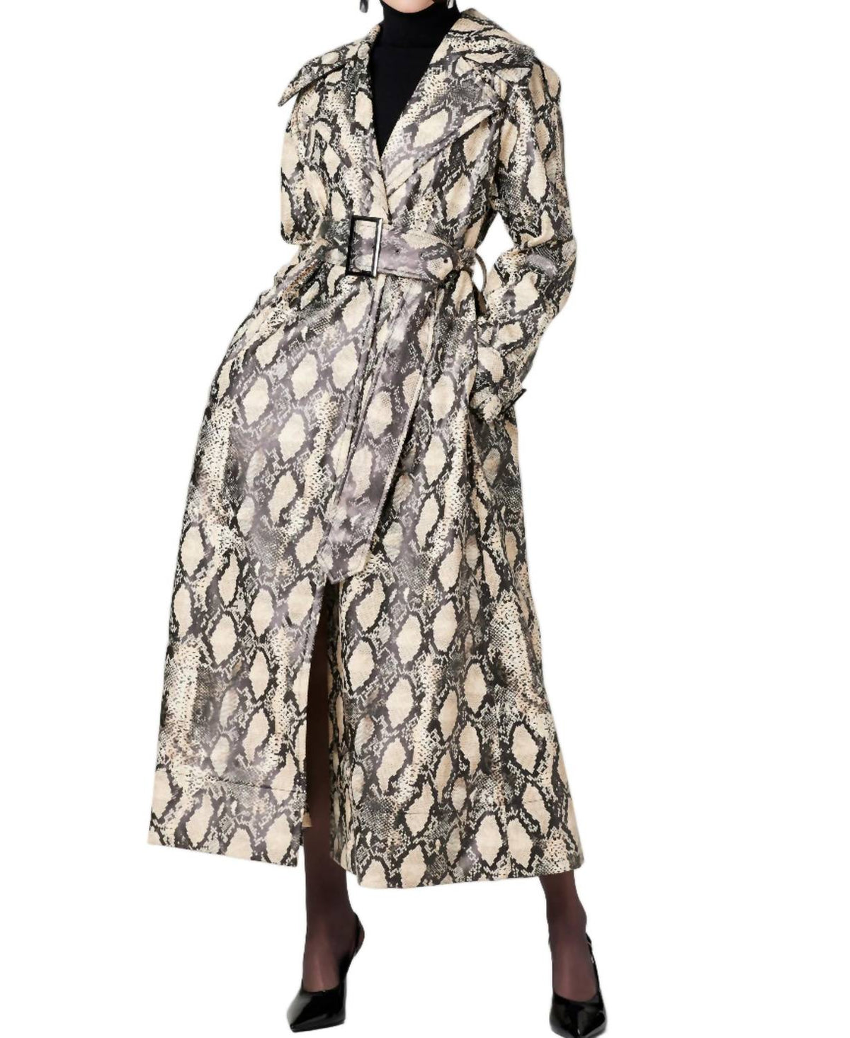 Toccin - Chloe Vegan Leather Trench Coat