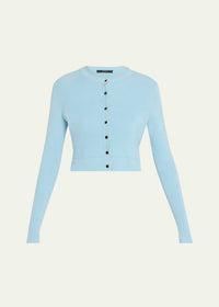 Toccin - Zoe Crop Cardigan - blue - cardigans - clothing
