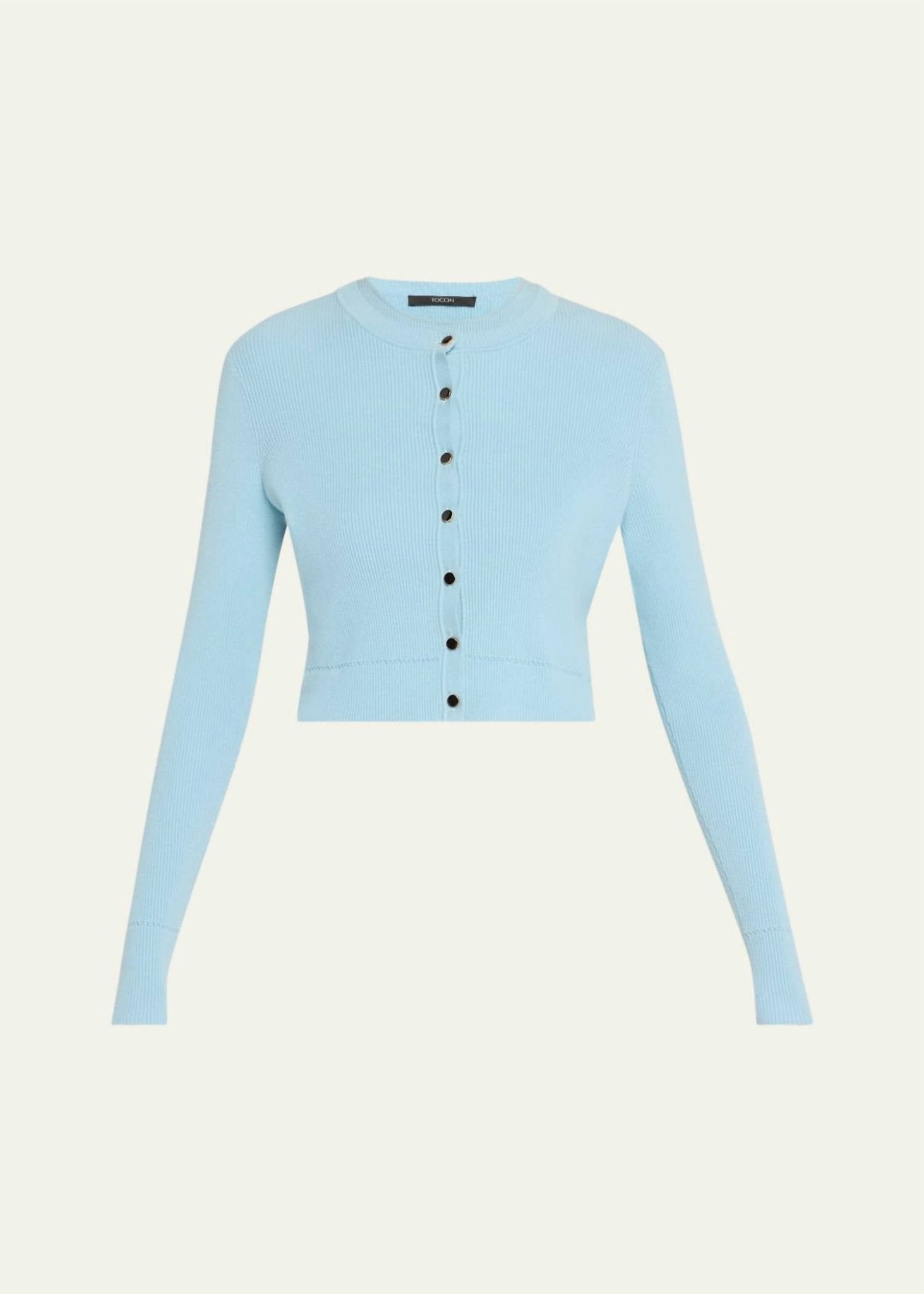 Toccin - Zoe Crop Cardigan - blue - cardigans - clothing