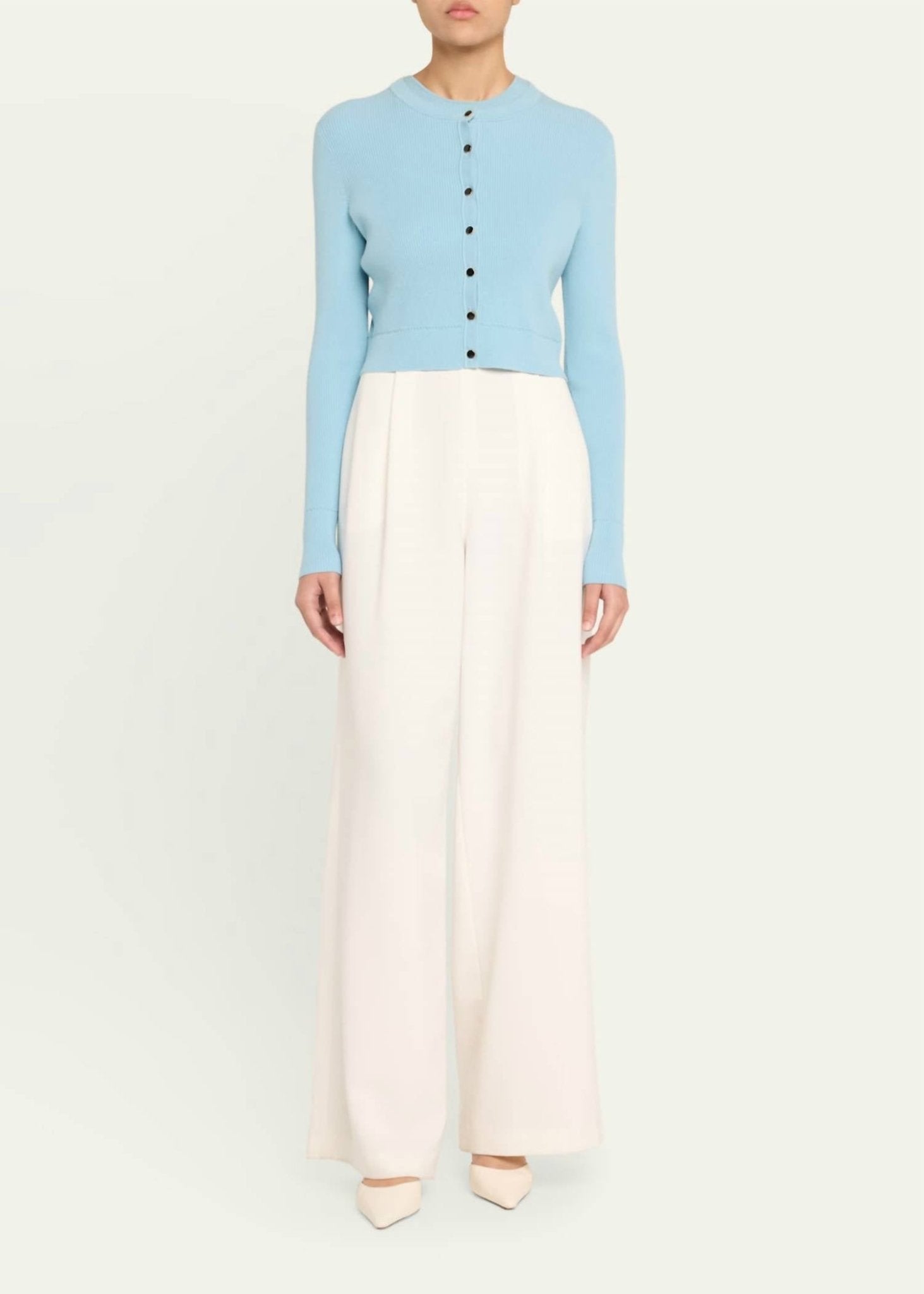 Toccin - Zoe Crop Cardigan - blue - cardigans - clothing