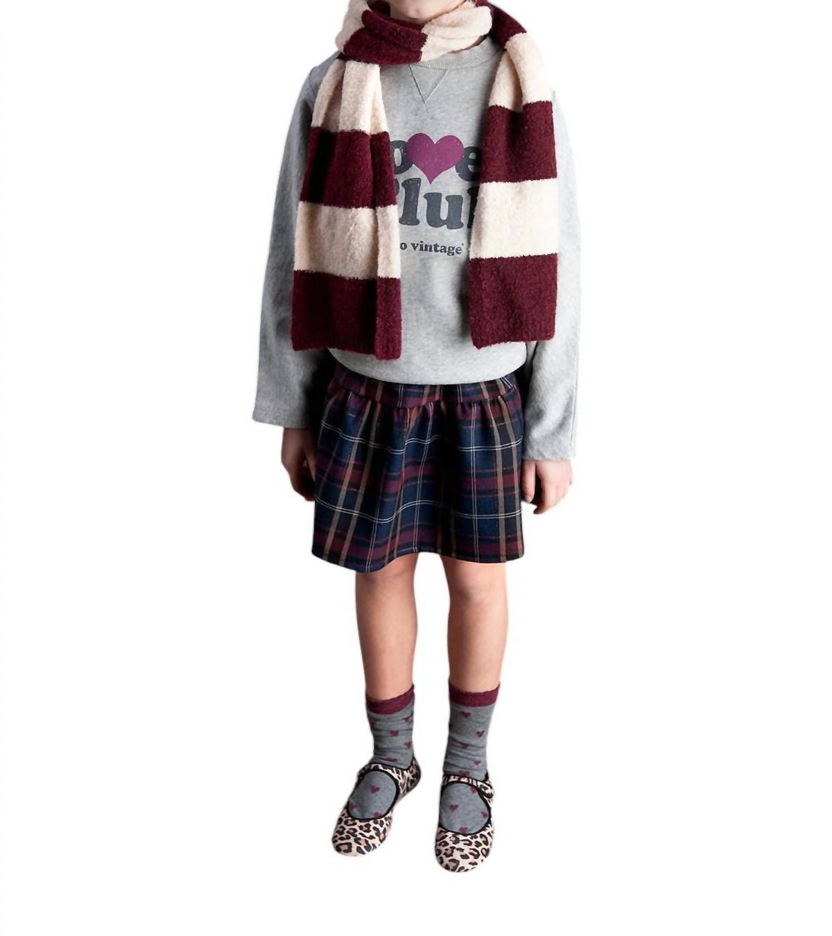 Tocoto Vintage - Mini Checked Skirt