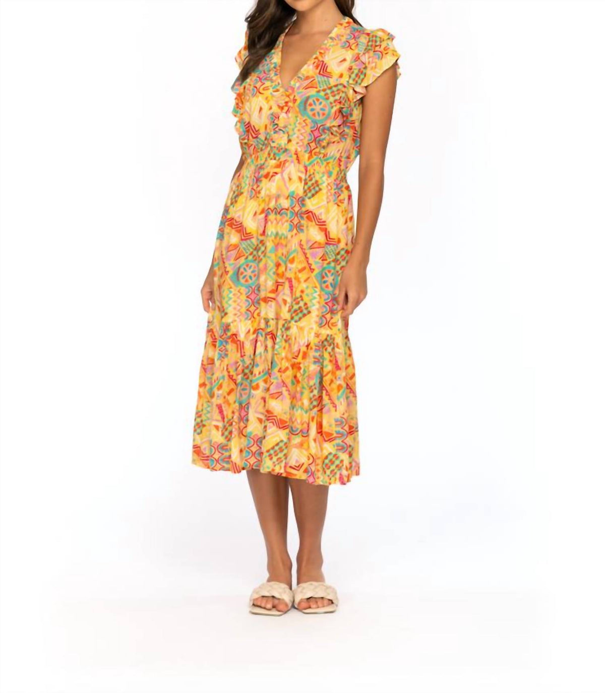 Tolani - Aztec Printed Midi