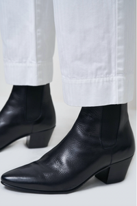 NILI LOTAN TOMBOY PANT WITH CUFF in white - women's pants - alternate view