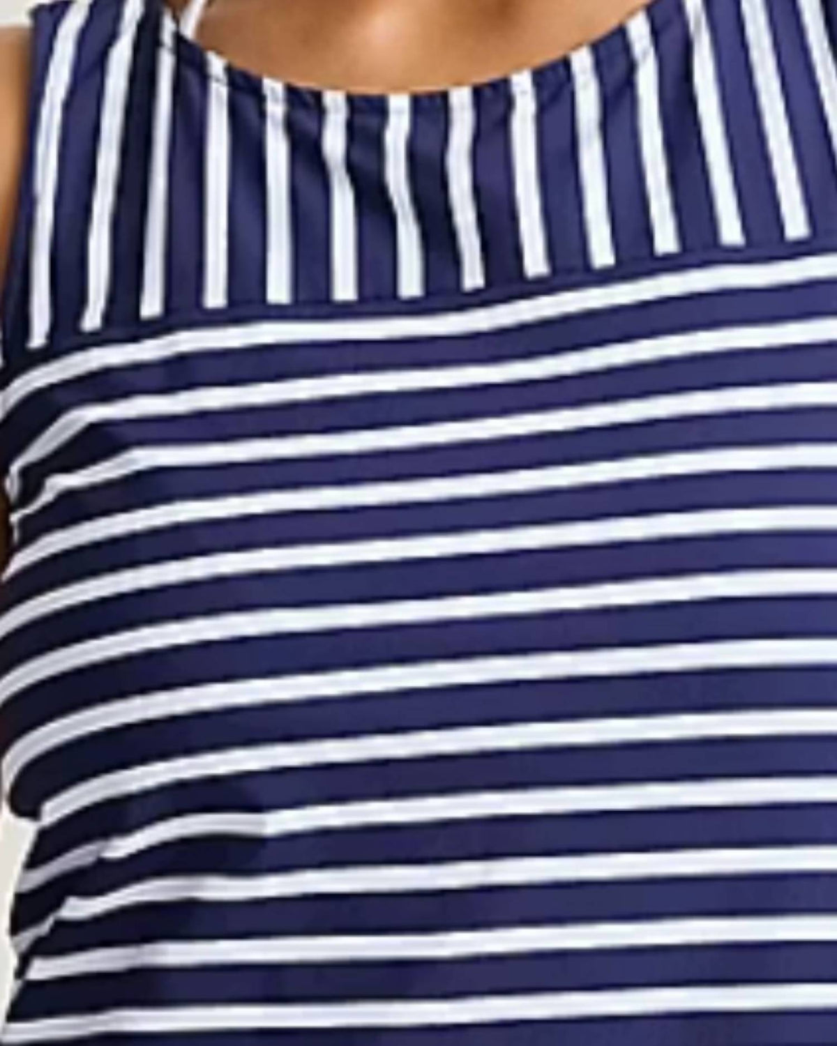 Tommy Bahama - Coastline Stripe High-neck Beach Romper