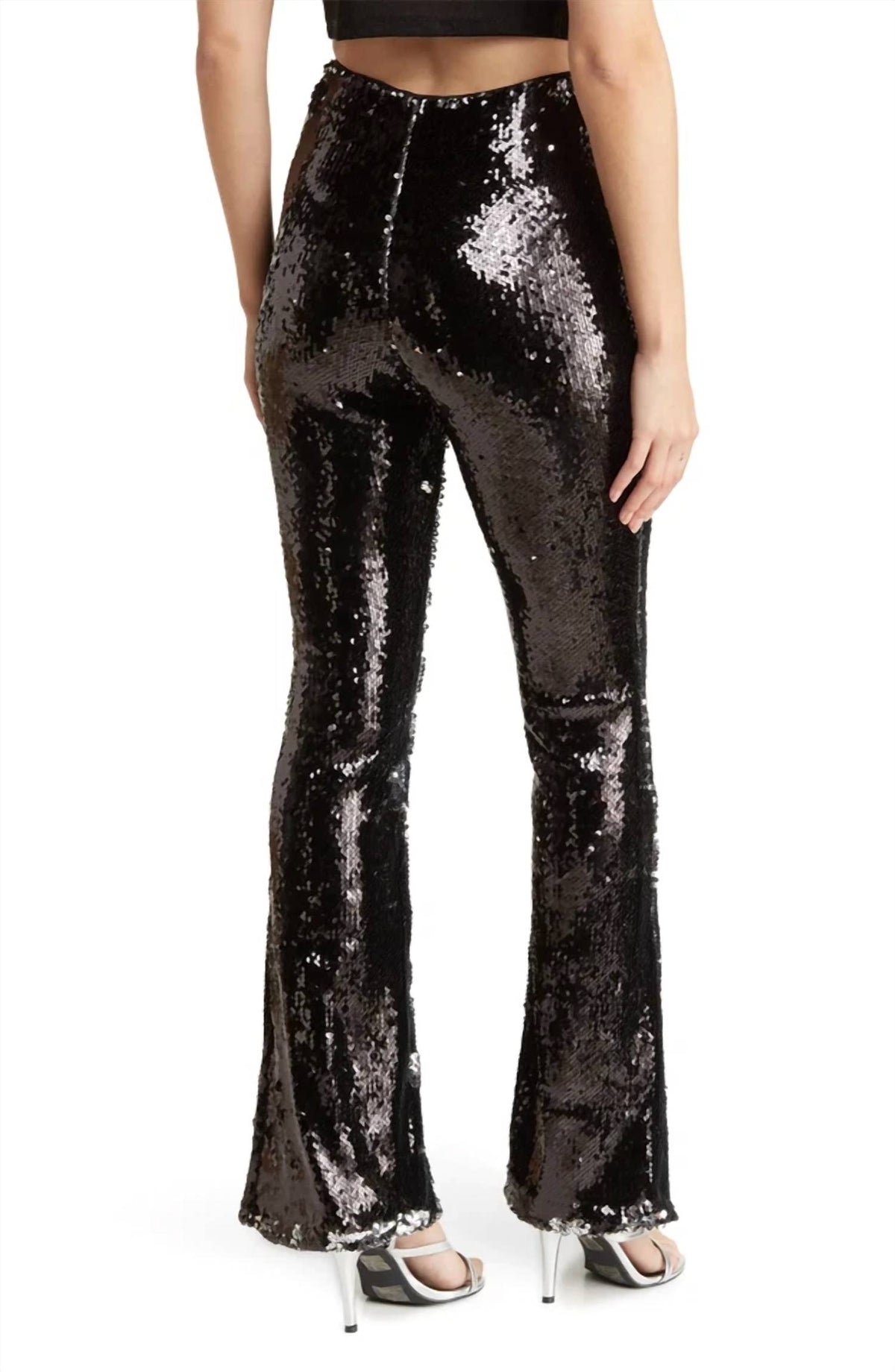 Topshop - Sequin Flare Trousers