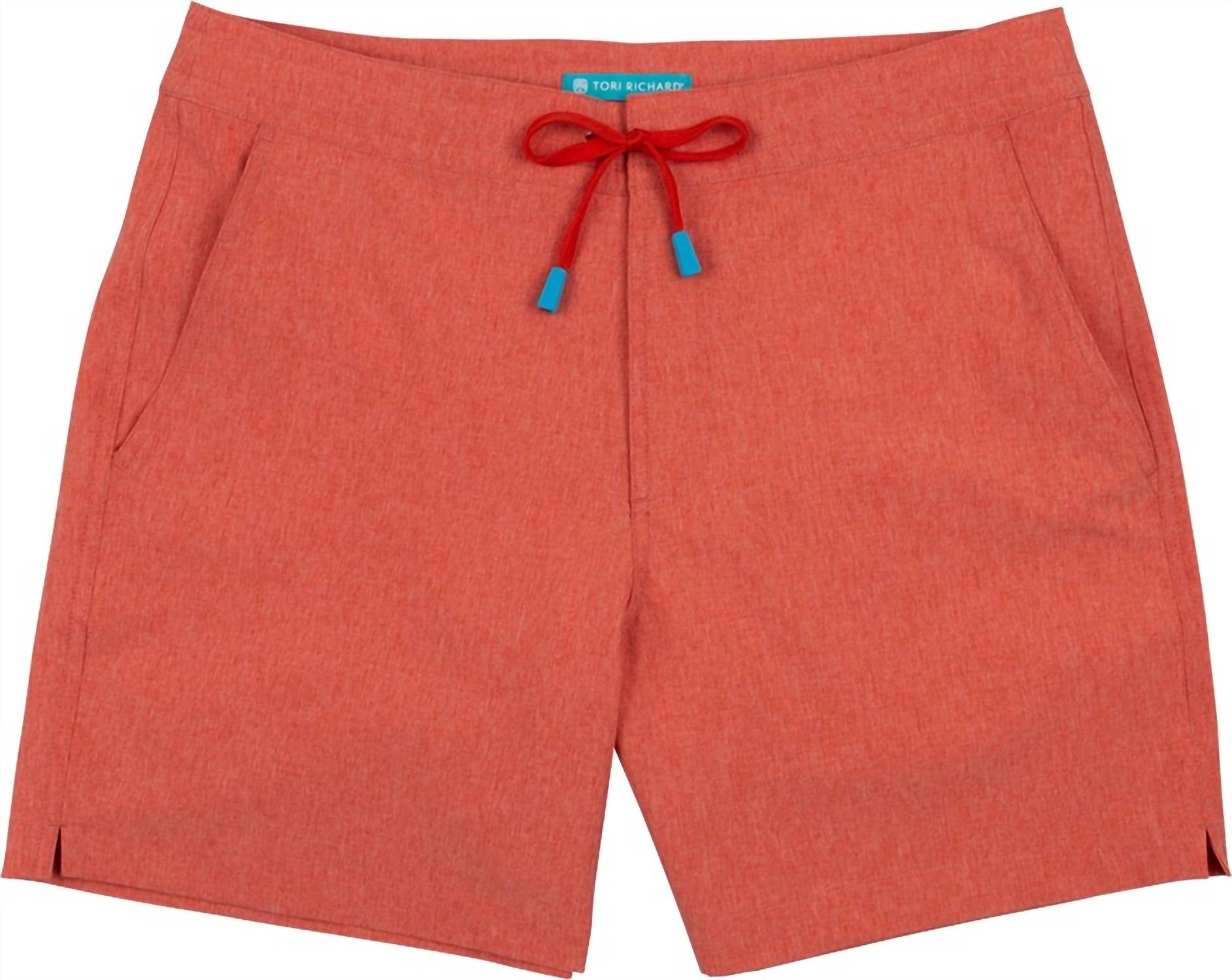 Tori Richard - HIDDEN DEEP MENS SWIM TRUNKS ORANGE - board - shorts - clothing - men