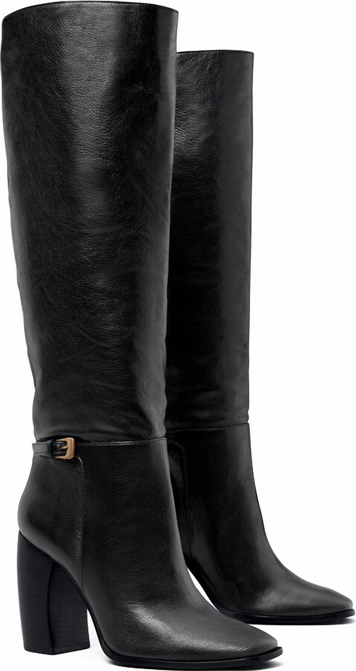 Banana Heel Buckle Boot