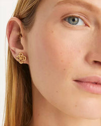 Tory Burch - Forget Me Not Clover Stacked Stud Earrings