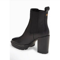 Tory Burch - Women's Carson 70mm Lug Sole High Heel Booties - ankle - boots - beige - booties