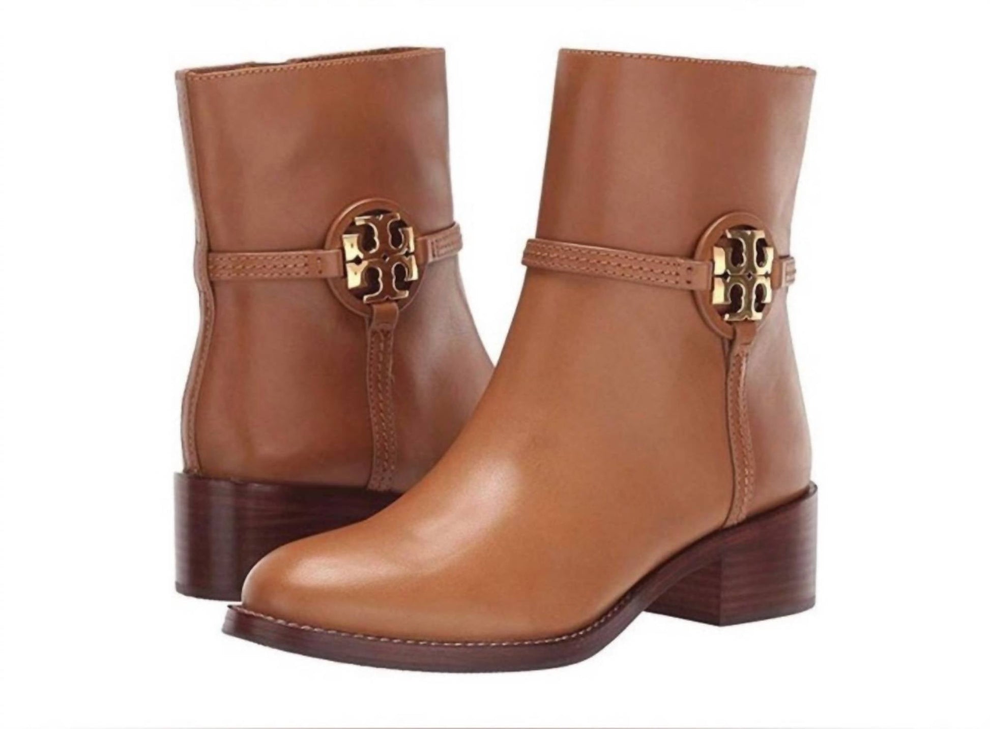 Tory Burch - Women's Miller Calf Leather Bootie Boots - ankle - boots - booties - brown