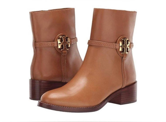 Tory Burch - Women's Miller Calf Leather Bootie Boots - ankle - boots - booties - brown