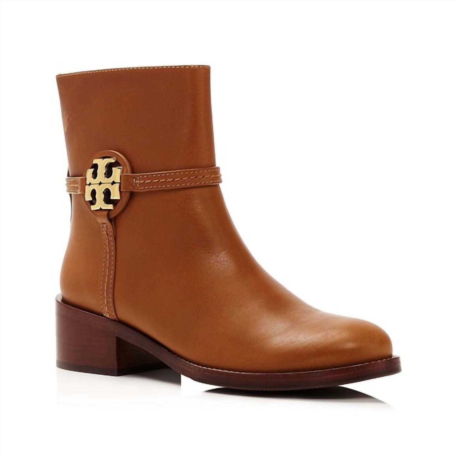 Tory Burch - Women's Miller Calf Leather Bootie Boots - ankle - boots - booties - brown