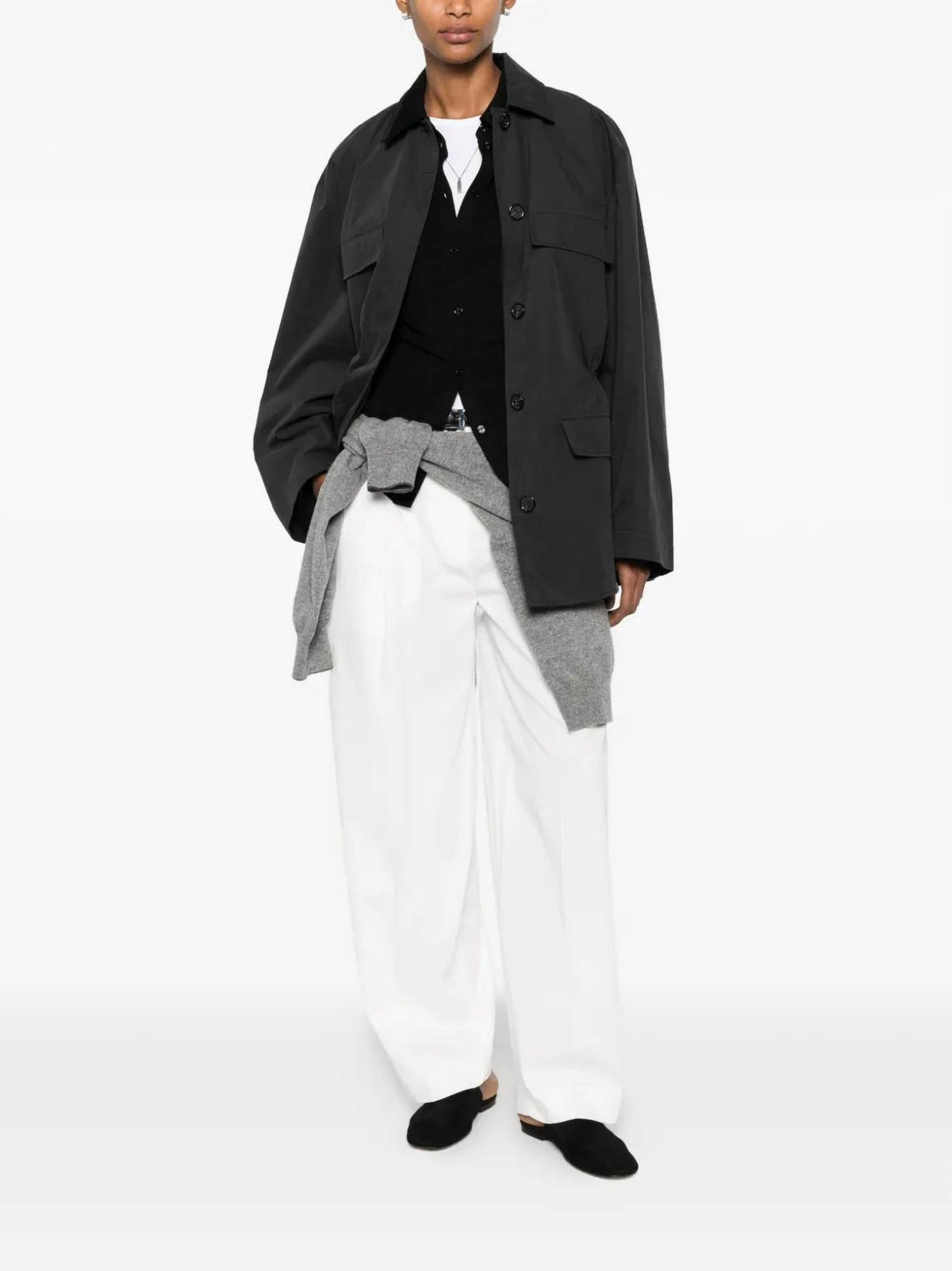 Toteme - Collared Drawstring Jacket