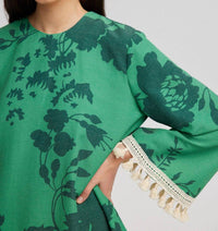 Touché - Tunic With Fringe Lacework Detail - clothing - cotton - floral