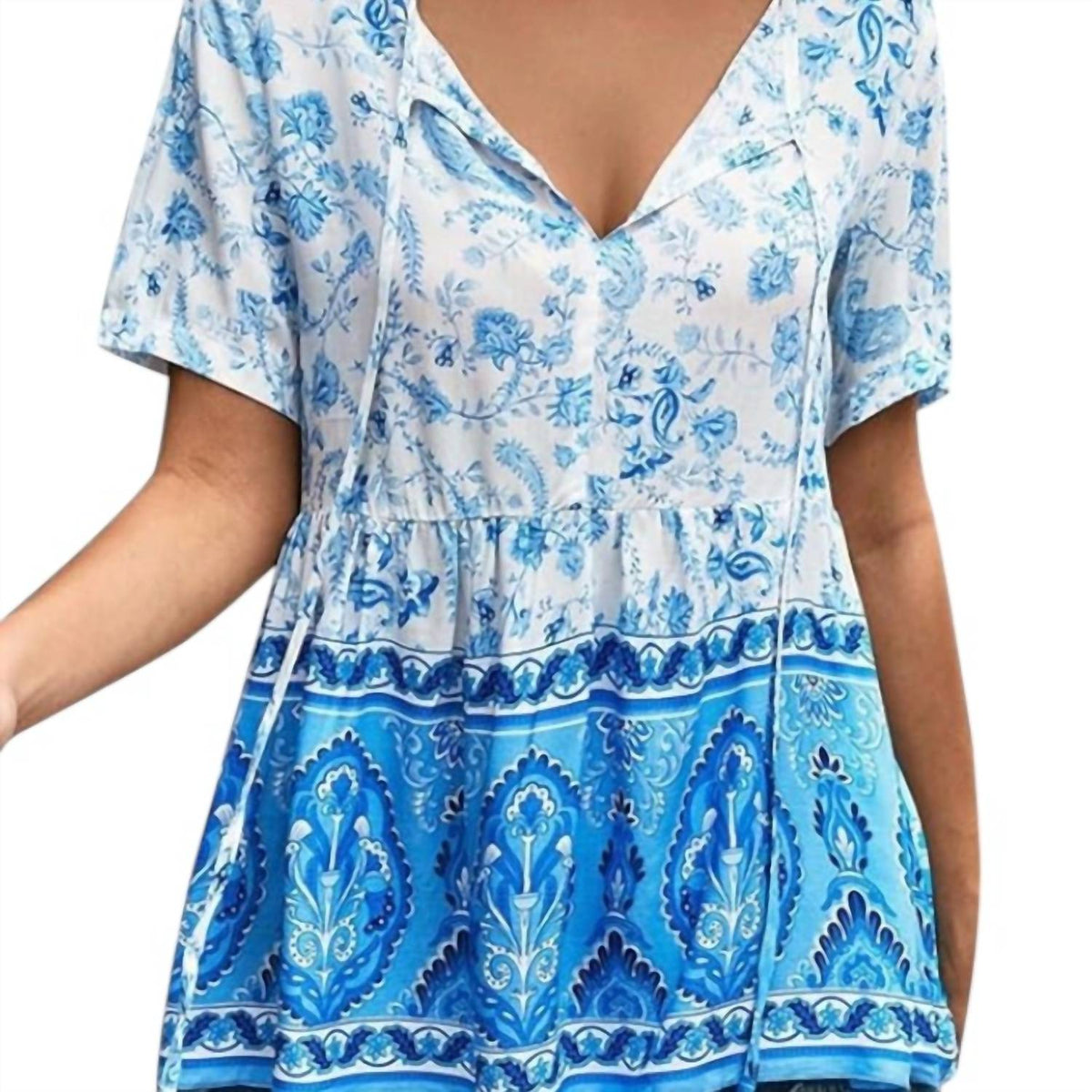 Tracies - Bo Ho Floral Top